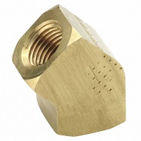 brass 45 degree elbow