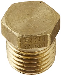 Brass Hex Head Pipe Plug