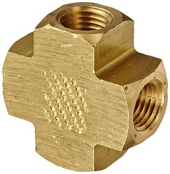 Brass Pipe Cross