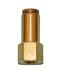 Brass Push-In Female Connector