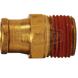 Brass Air Brake Push-In Male Connector