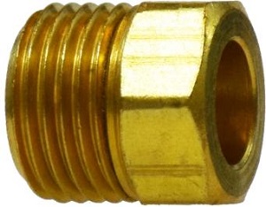 Inverted Flare Tube Nut (Brass)